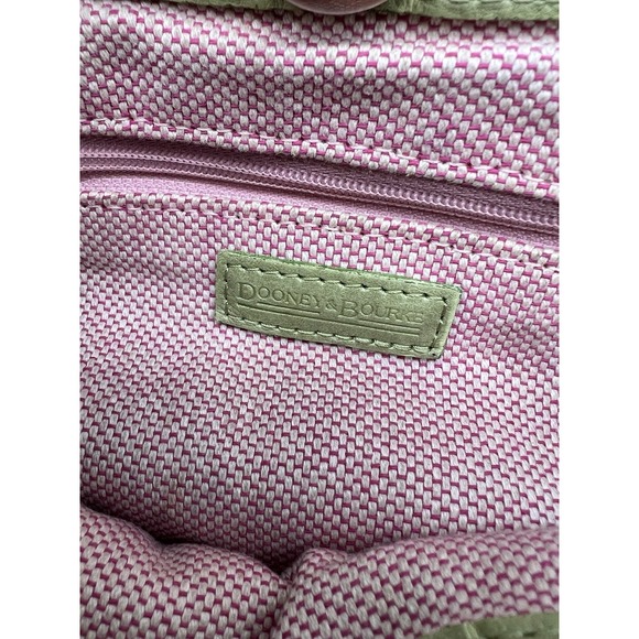 Vintage Dooney & Bourke Leather‎ Pistachio Green Hobo Shoulder Bag - Picture 6 of 9